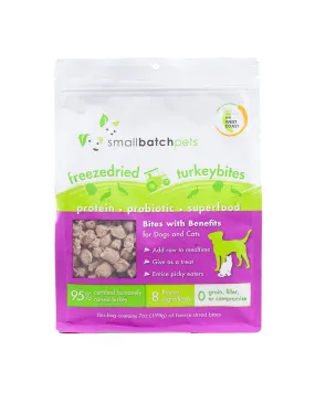 Small Batch Freeze-Dried Turkey Bites for Dogs & Cats 7oz