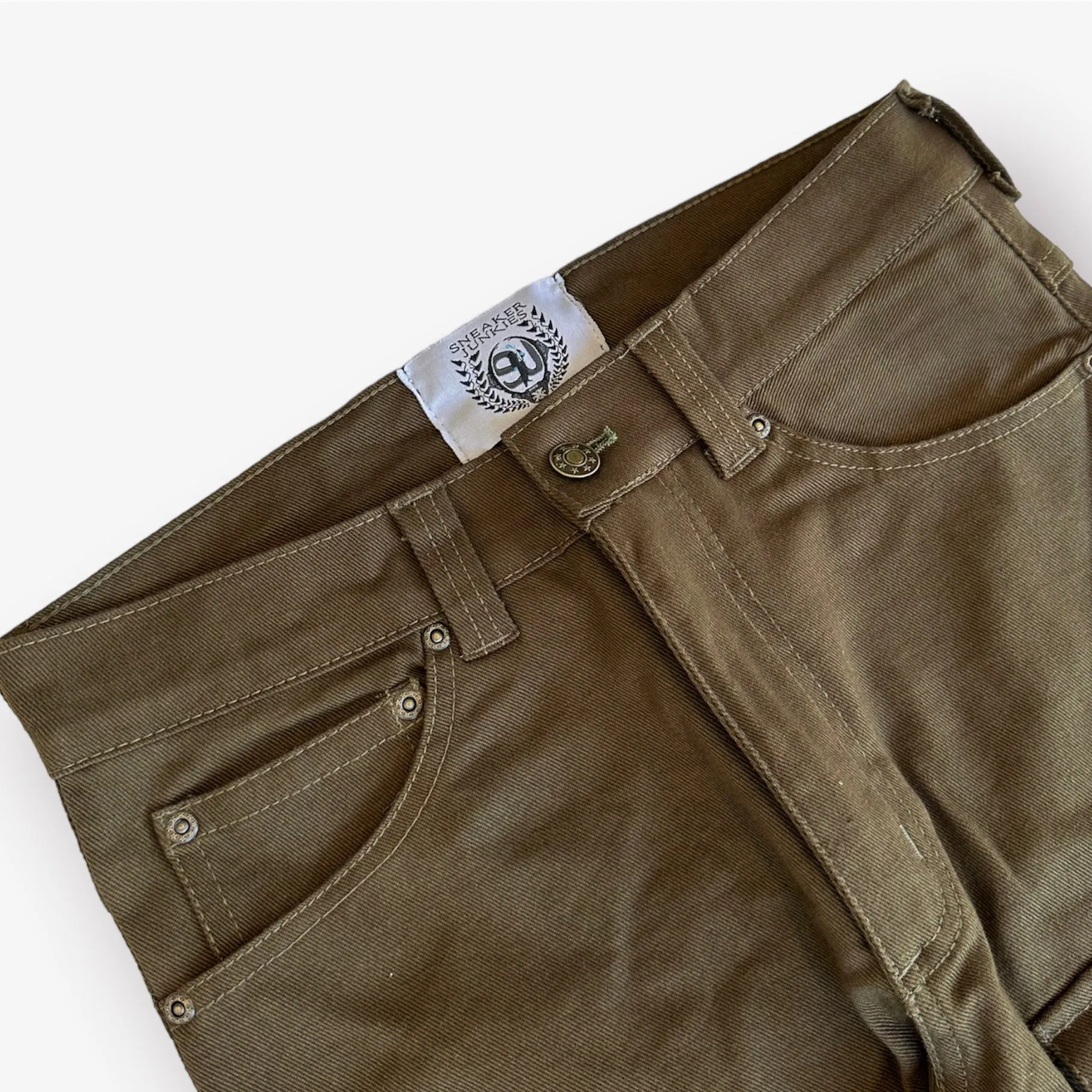 Sneaker Junkies Cargo Pants Snake Font Olive