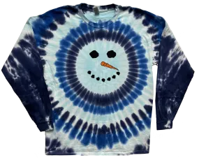 Snowman Long Sleeve Adult Tie Dye