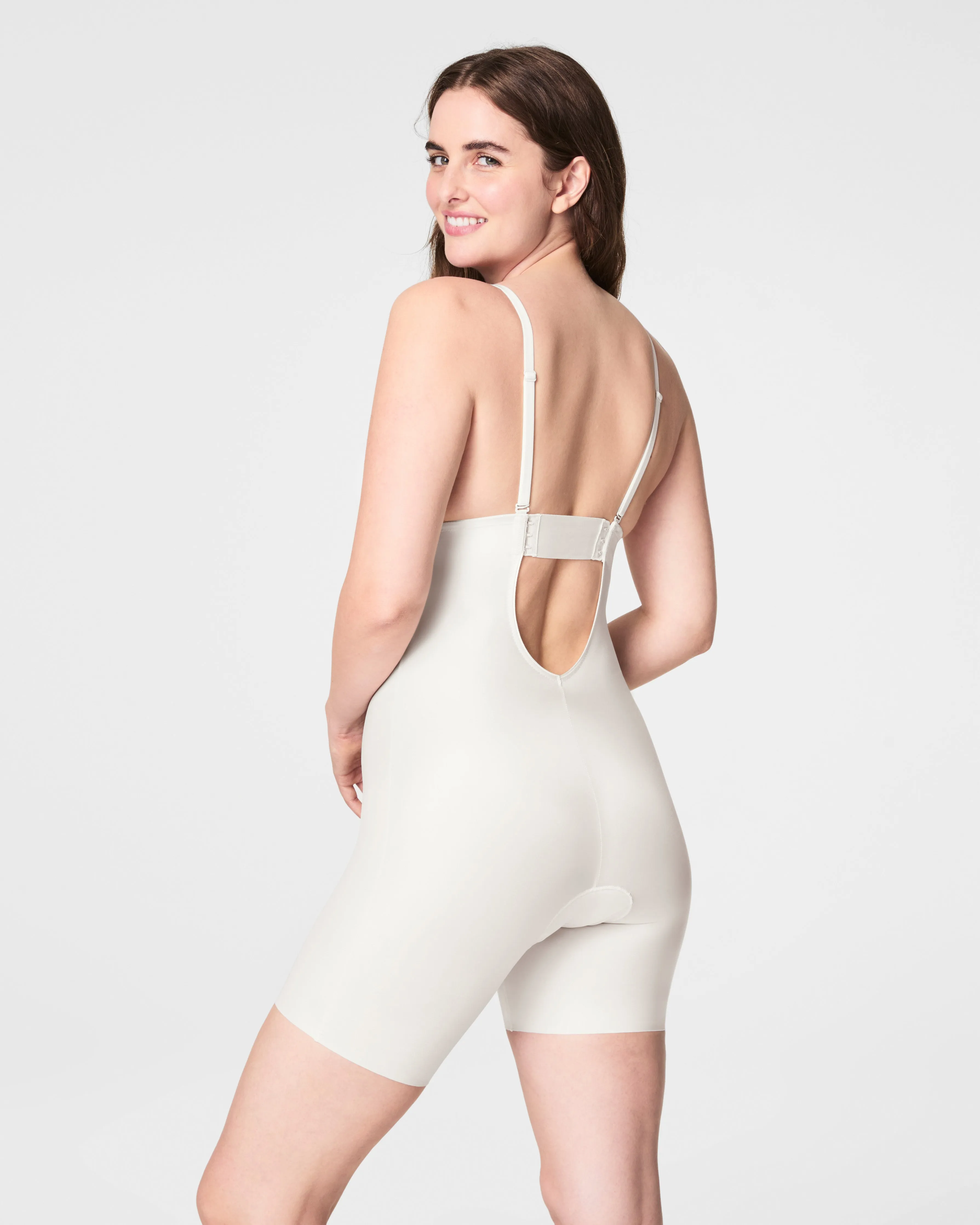 SPANXshape™ Suit Your Fancy Plunge Low-Back Mid-Thigh Bodysuit