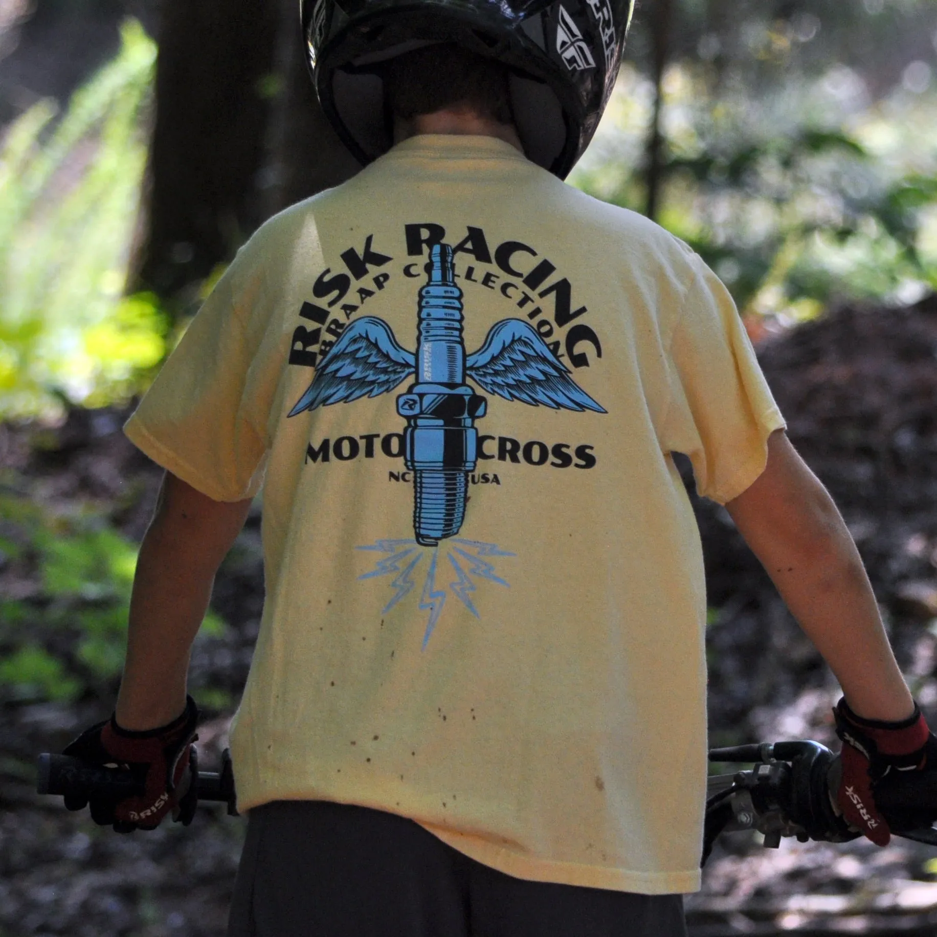 Spark Wings Youth - Motocross T-Shirt