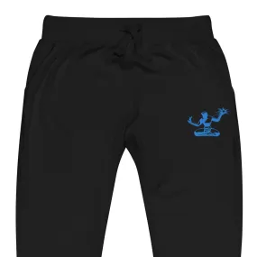 Spirit of Detroit Premium Embroidered Unisex Fleece Sweatpants - Black / Blue