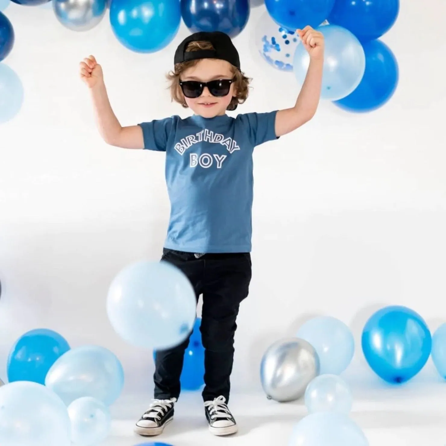 Sweet Wink Boys Indigo "BIRTHDAY BOY" S/S Birthday Shirt