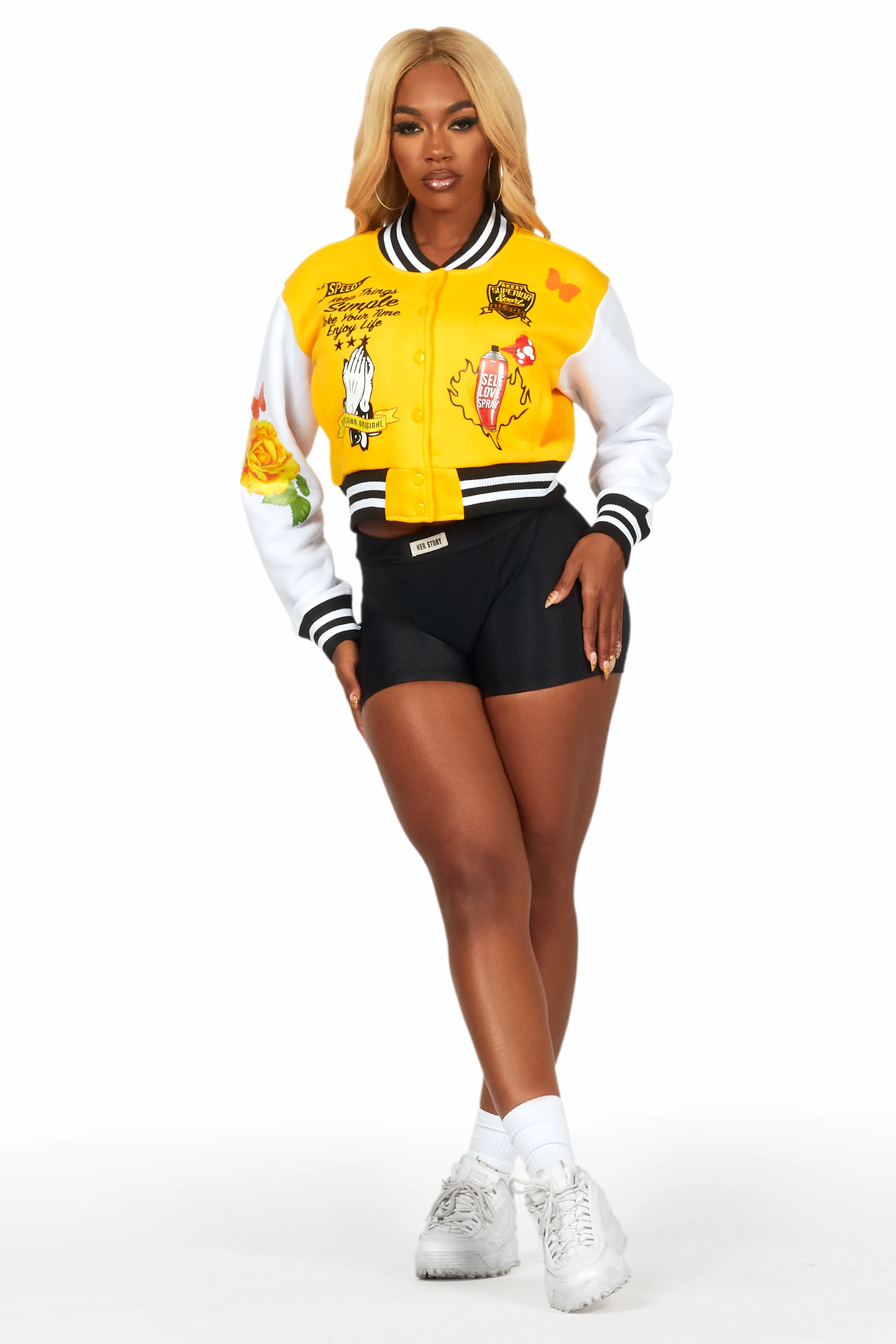 Ticoa Gold Varsity Jacket