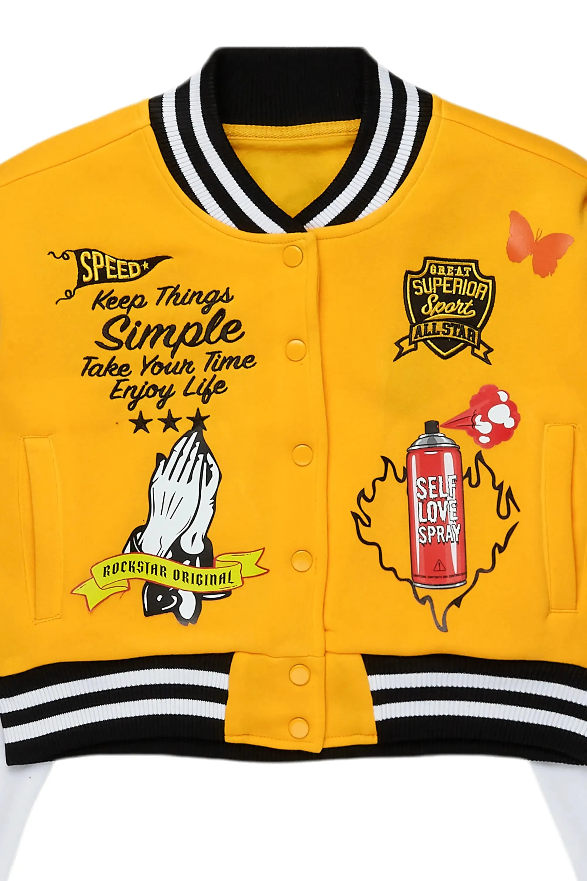 Ticoa Gold Varsity Jacket