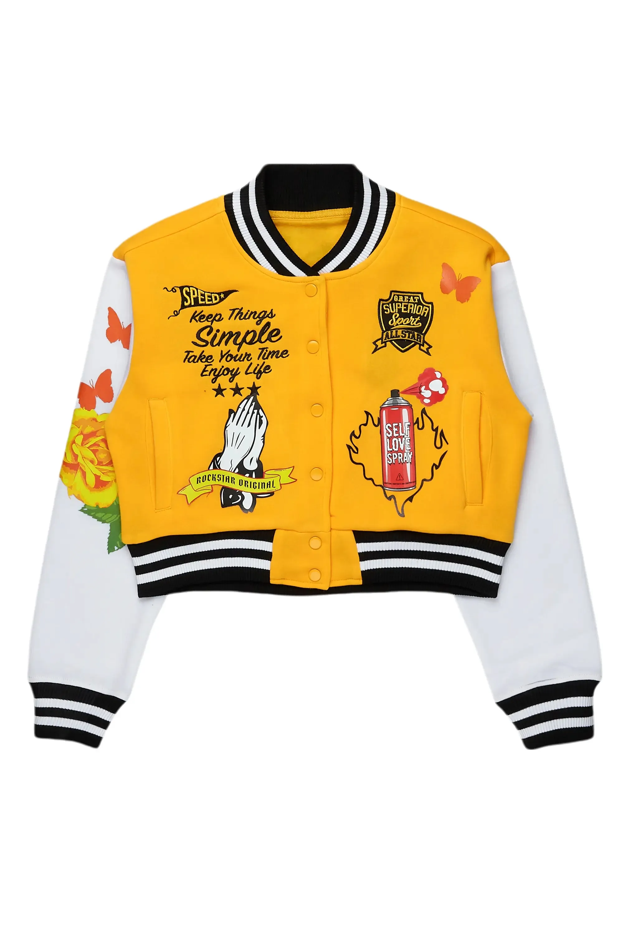 Ticoa Gold Varsity Jacket