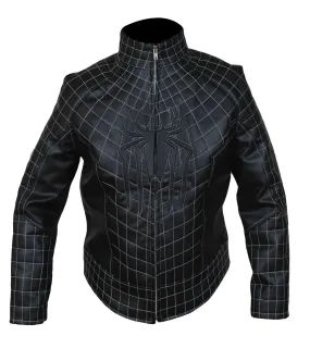 Tom Holland Spider-Man No Way Home Black Leather Jacket