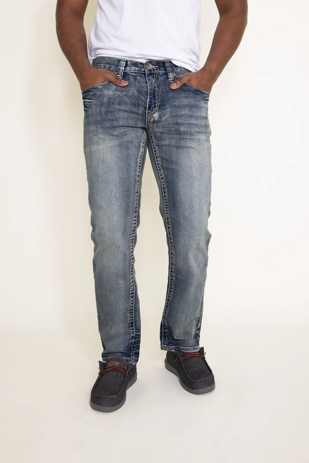 True Luck Ramsey Straight Stretch Jeans for Men | TL19150017