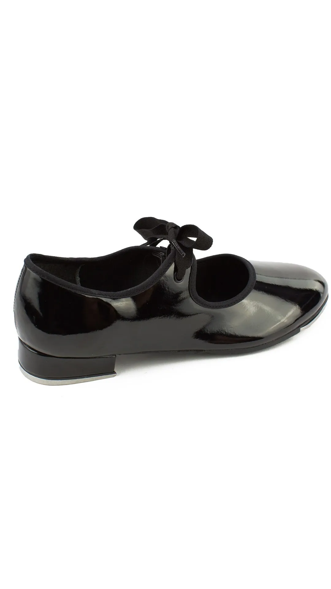 Val Tie and Snap Tap Shoe TA35-Child (Patent Black)