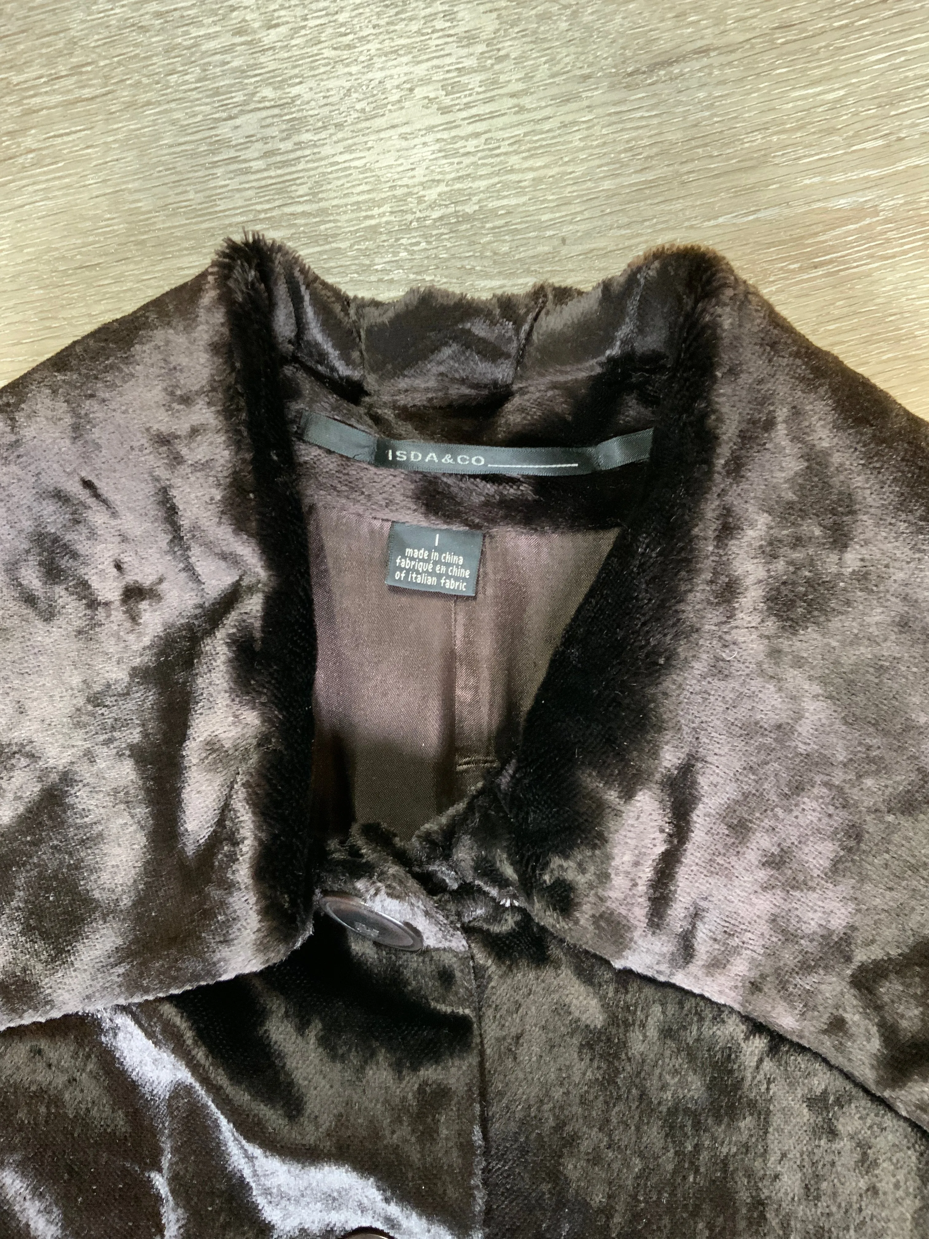 Vintage Isda & Co Velvet Car Coat, SOLD