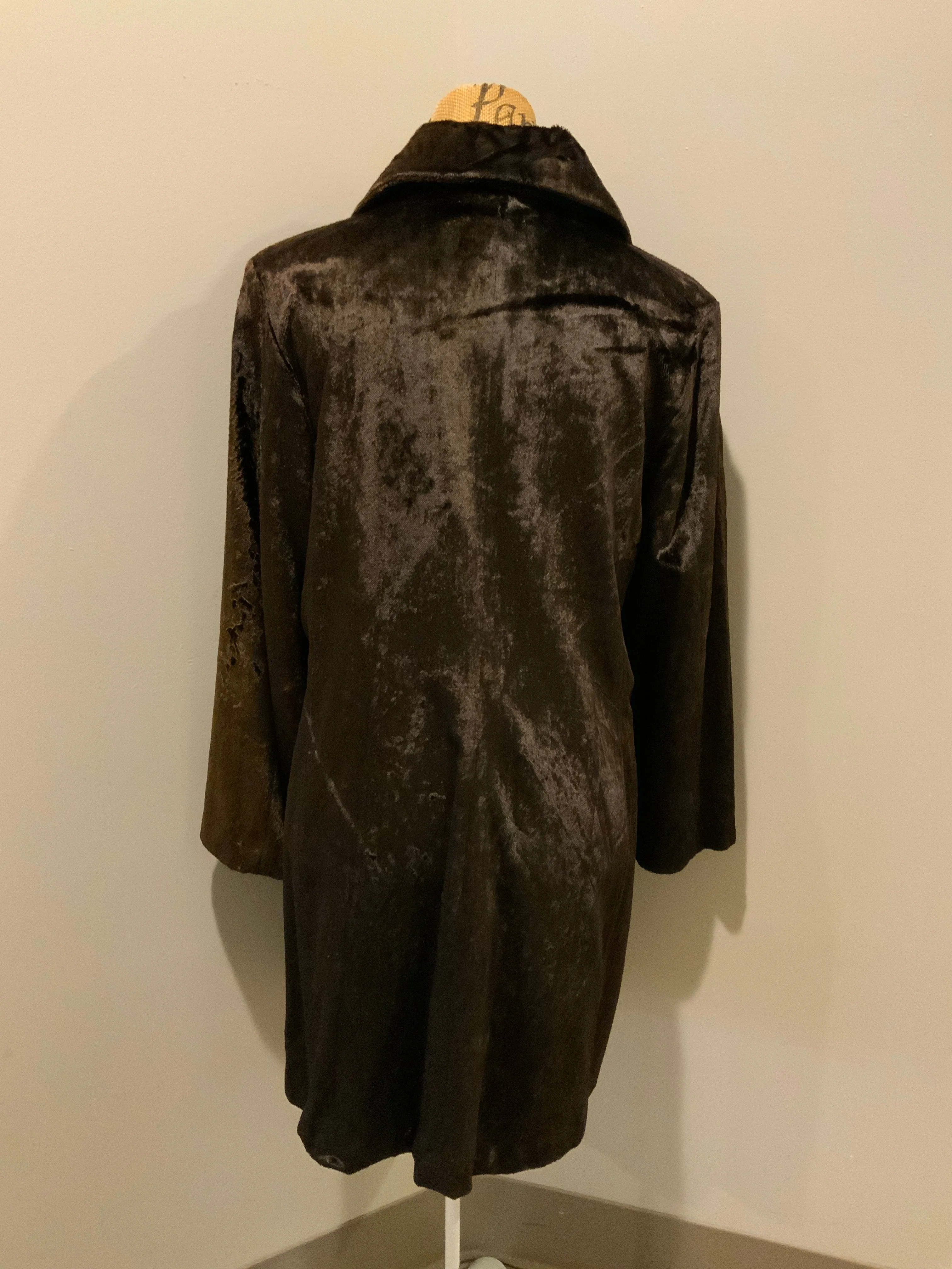 Vintage Isda & Co Velvet Car Coat, SOLD