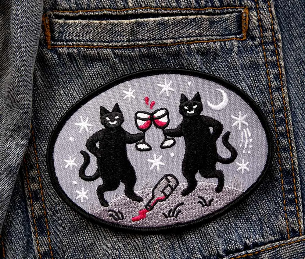 Wine Cats Patch by Cat Coven