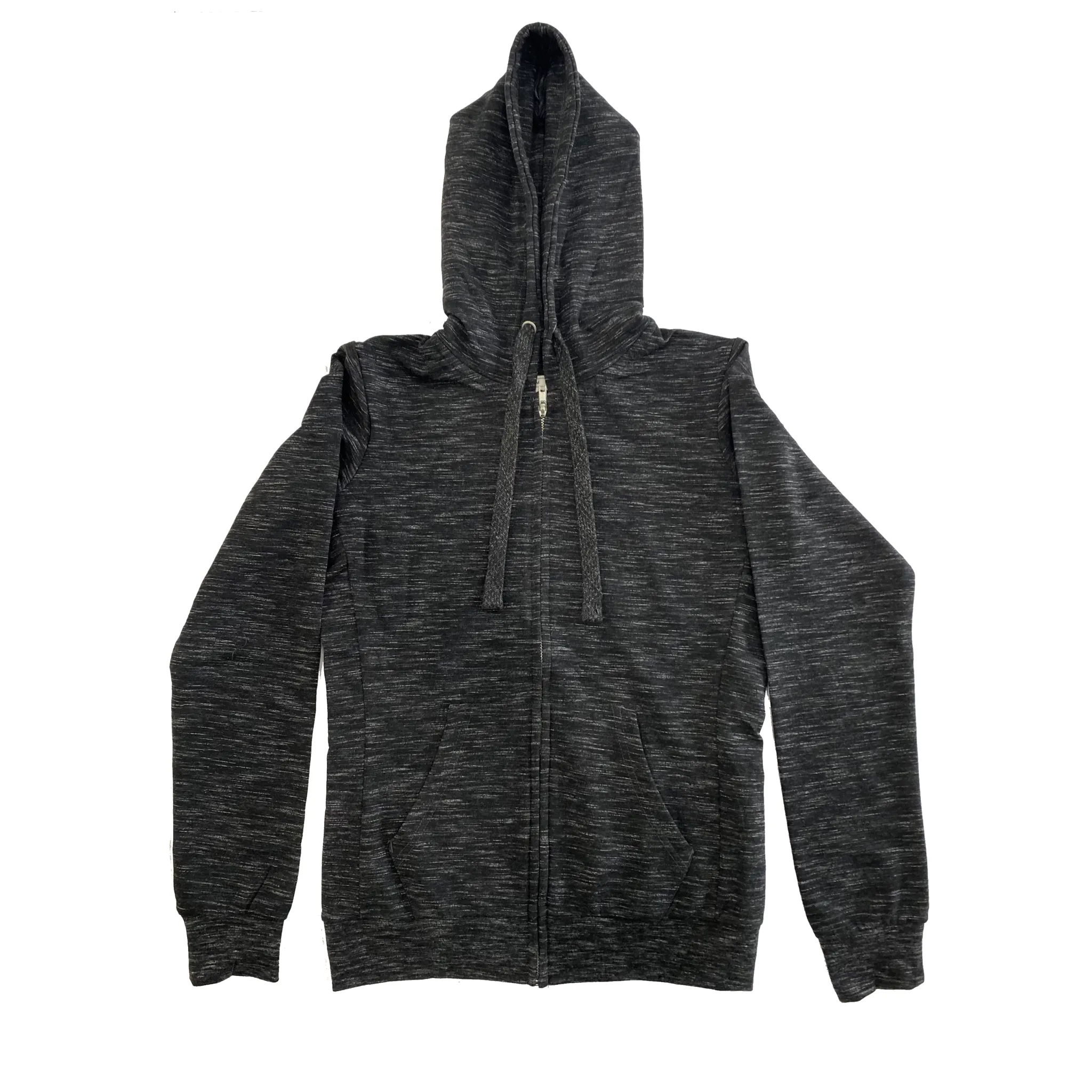 Women's Heather Charcoal Full Zip Hoodie