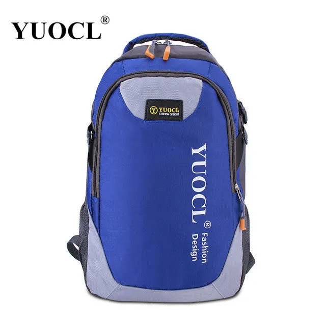 YUOCL fashion casual double-shoulder travel backpack for women school bags for teenagers printing men backpack sac a dos