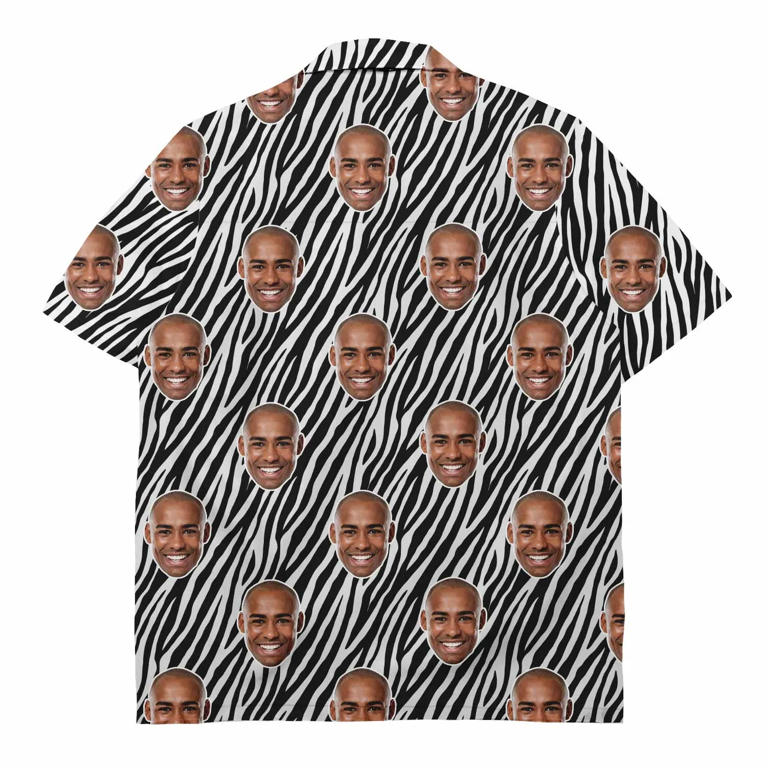 Zebra Print Custom Face Shirt