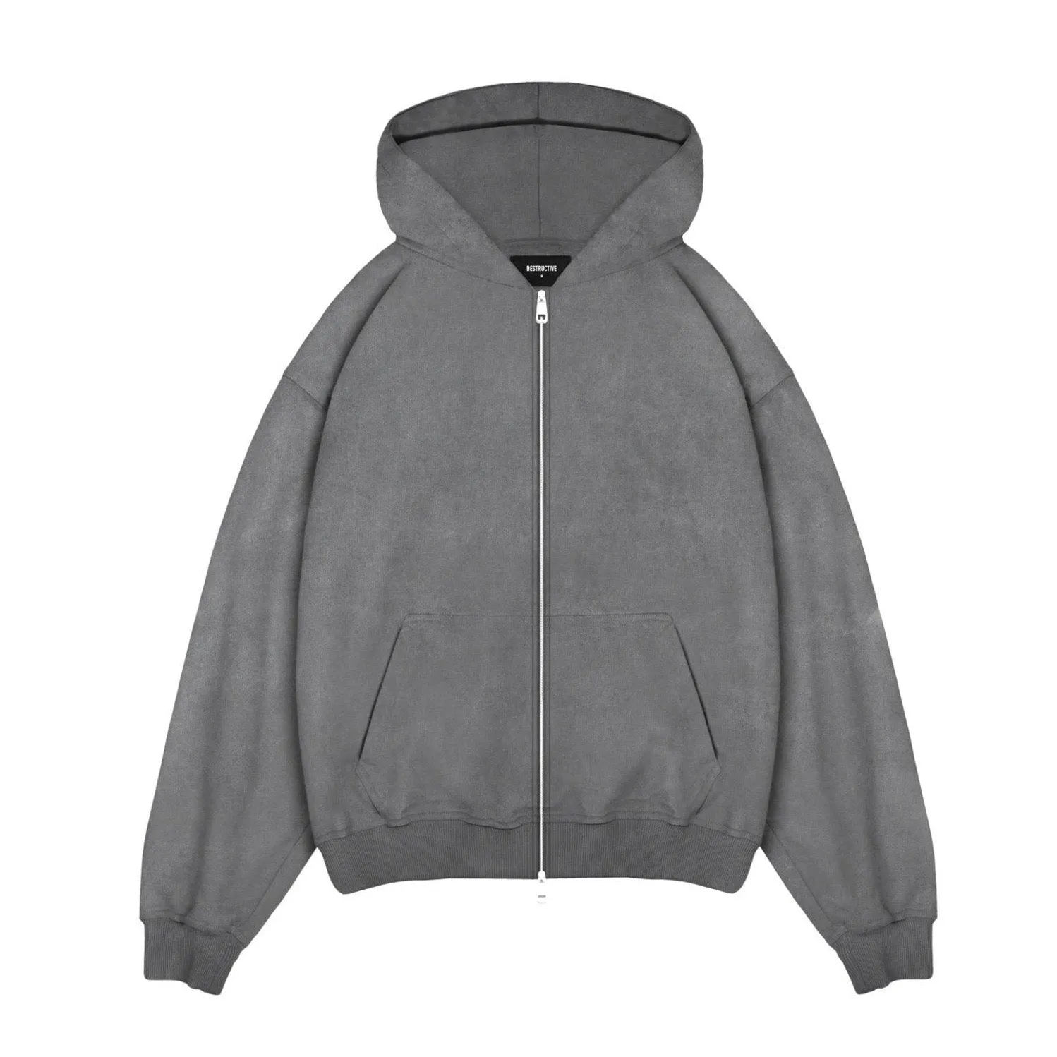 Zip Hoodie - Vintage Grey